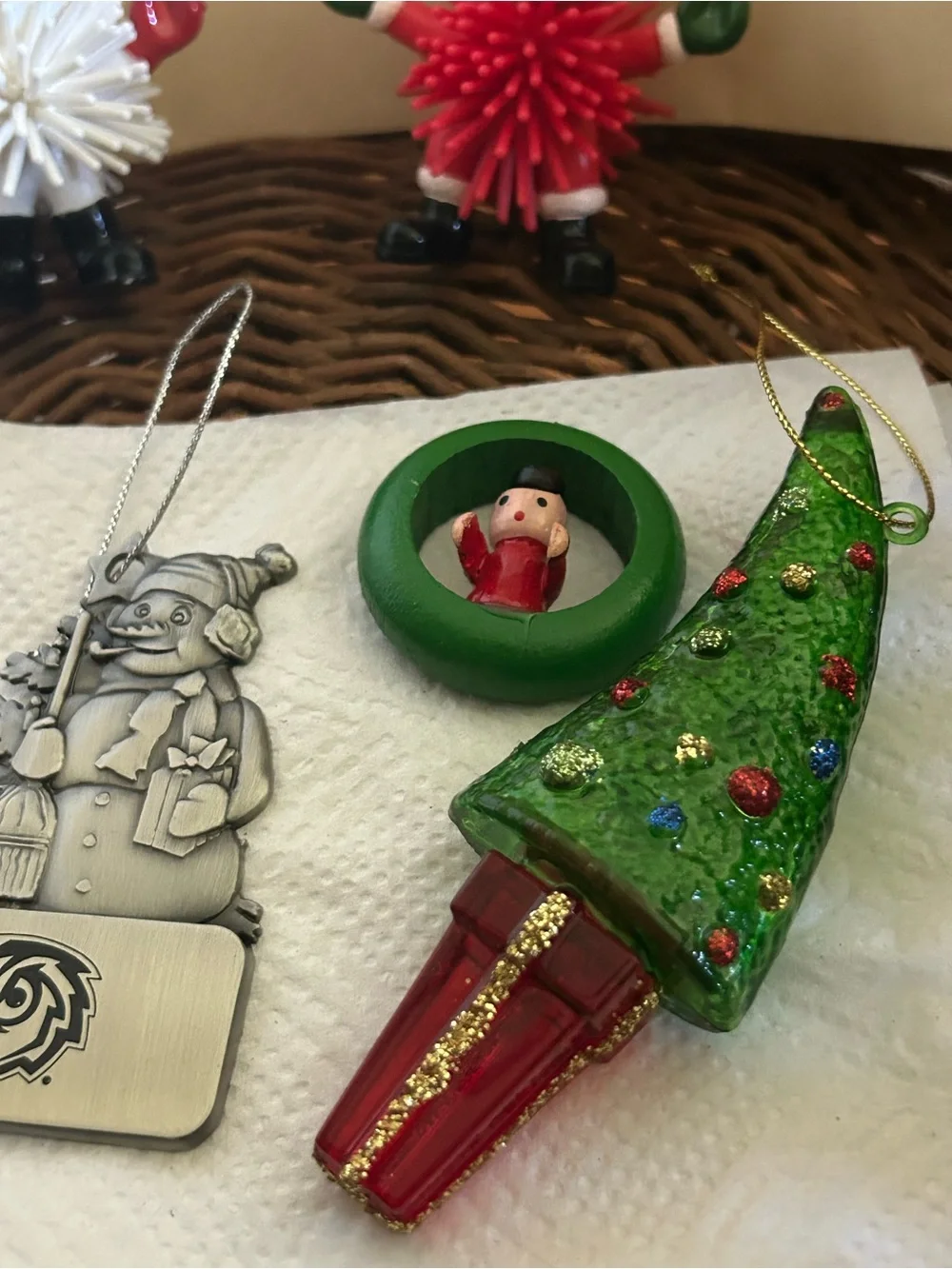 Holiday Christmas Ornament Set - (5)